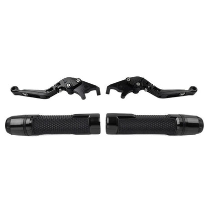 Folding Brake Clutch Levers Set for Kawasaki ZX6R/636 (2000–2023) - Orange