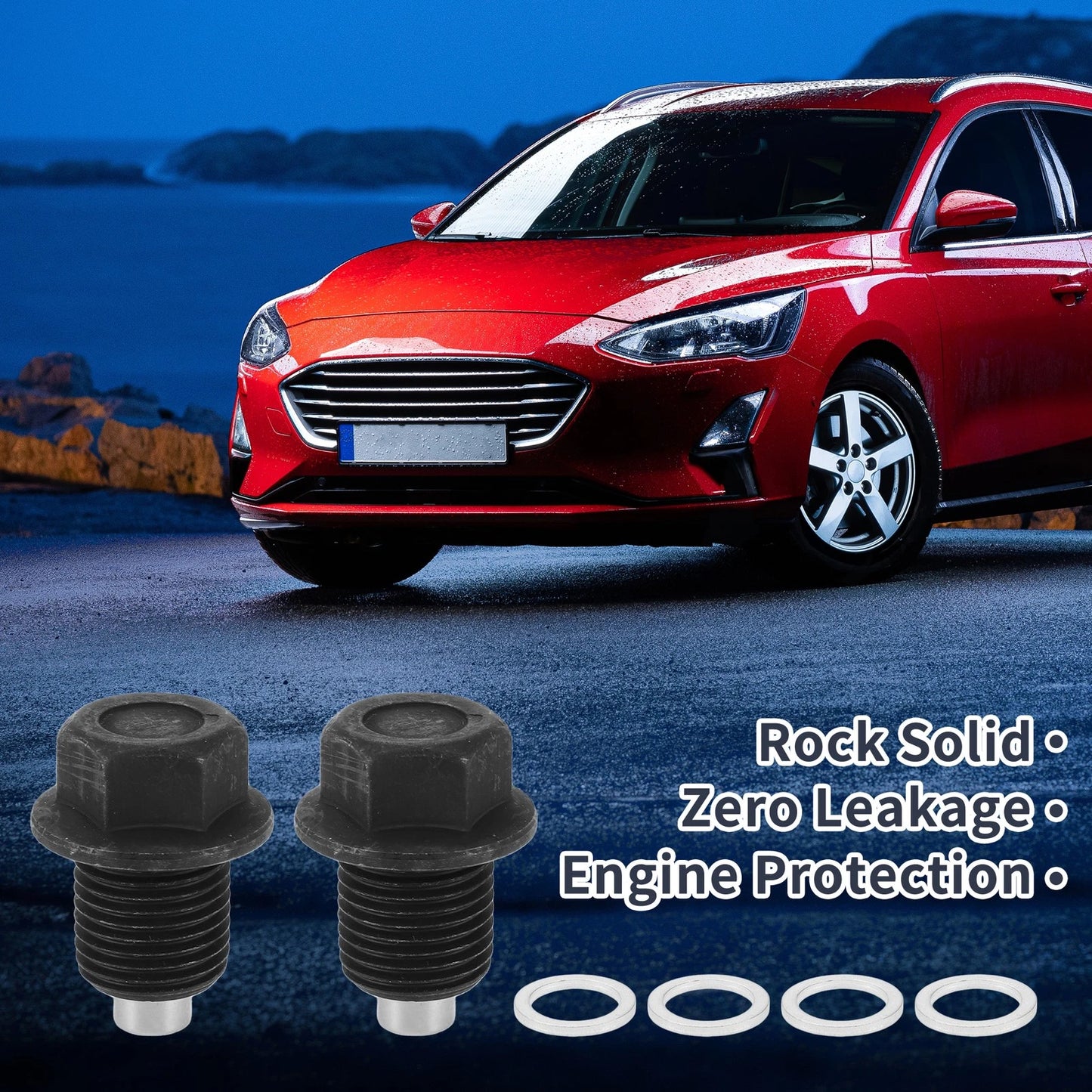 Set of 1 M16x1.5 Engine Oil Drain Plug with Gasket for Car Motorcycle