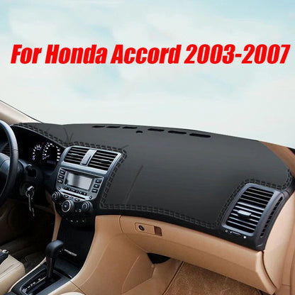 Pad Mat Black Leather Dashboard Cover for Honda Accord (2003–2007)