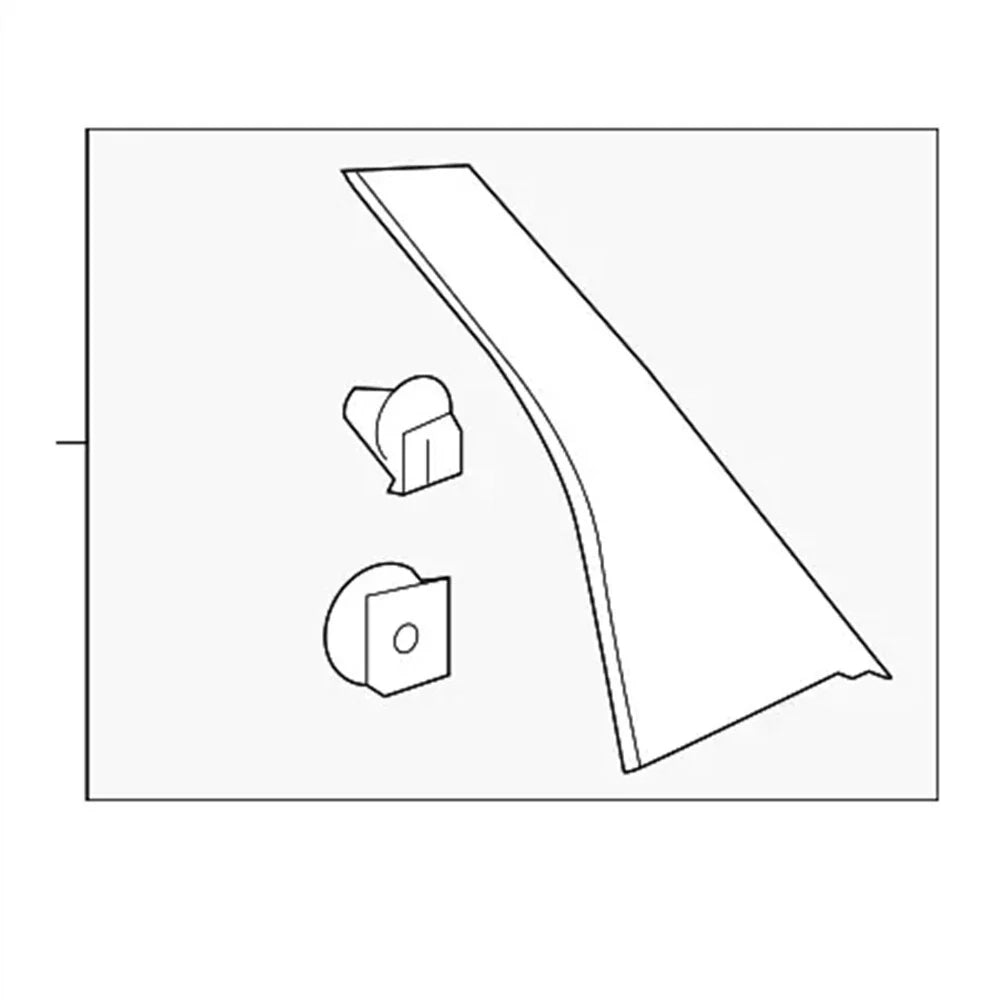 Left Rear Door Pillar Garnish for Honda Accord (2018-2022)