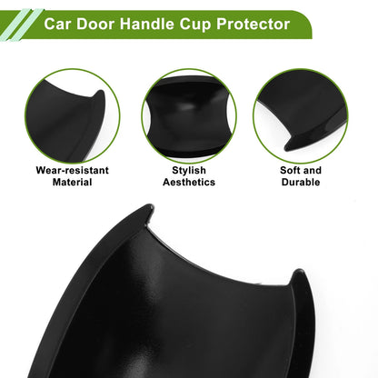 Set of 4 Car Door Handle Cup Protectors for Honda CR-V (2007–2011) Gloss Black