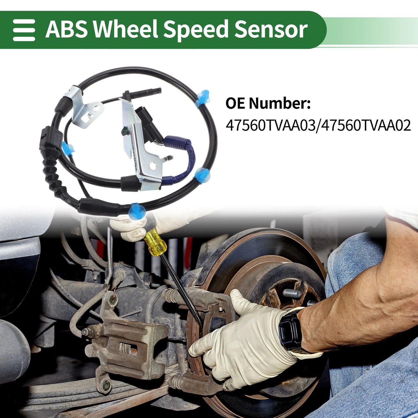 ABS Wheel Speed Sensor No. 47560TVAA03 for Honda Accord (2018–2022)