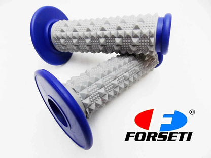 Kawasaki MX Enduro Trail Forseti Blue Grey Diamond Handlebar Grip Set