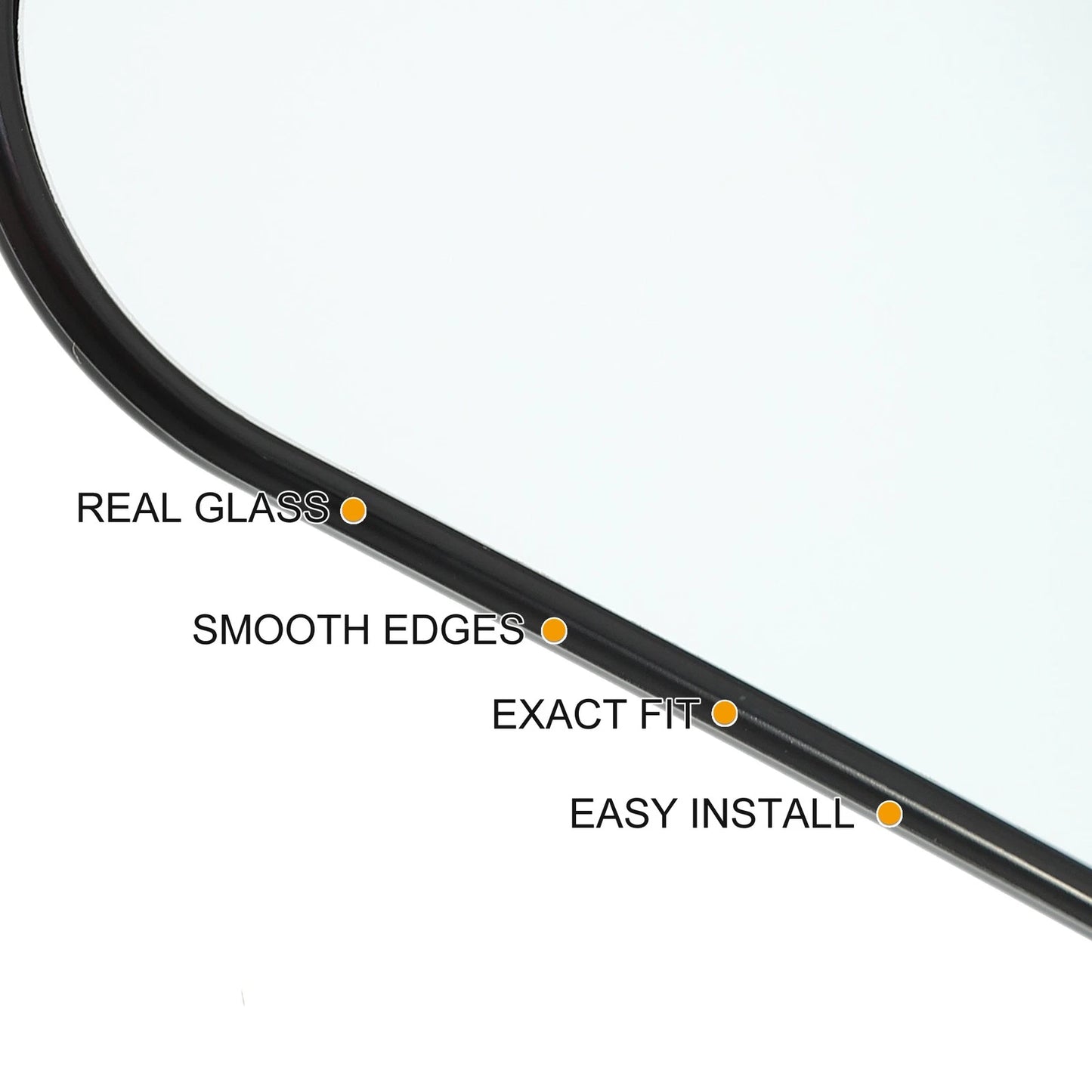 Right Towing Mirror Glass for Ford F-150 F-250 F-350 F-450 F-550