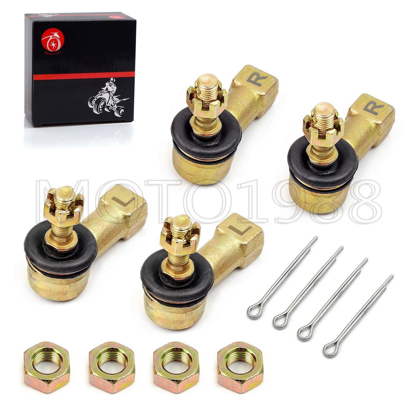 Tie Rod End Kit for Honda FourTrax 300 TRX300EX FourTrax 250 TRX250X (1988–2006)
