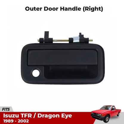 Exterior Door Handle RH Side Black Fits Isuzu TFR Rodeo Pickup UTE 1989-02 D06
