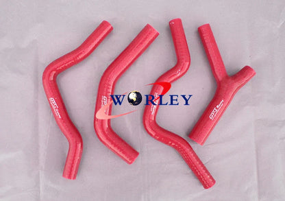 Aluminum Radiator + RED Hose for HONDA CR500 CR500R (1985-1988)