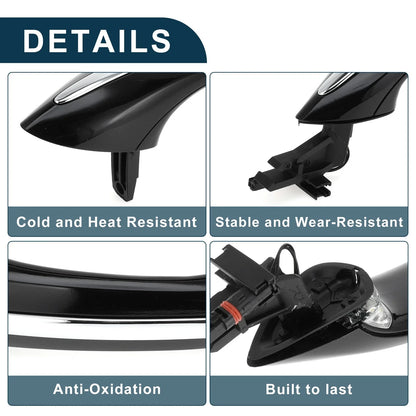 Exterior Door Handle for BMW X5 Front Right Door Black