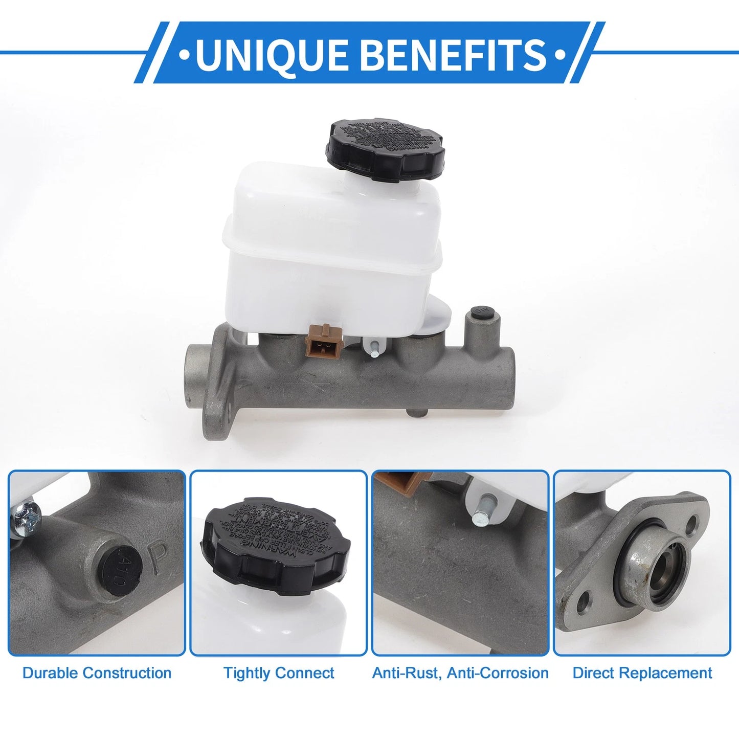 Brake Master Cylinder with Reservoir No.M630194 for Hyundai Sonata (2002–2003)