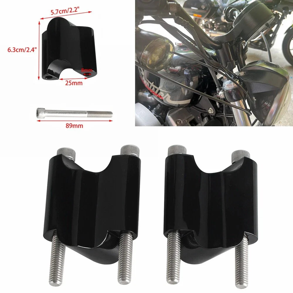 1" Handlebar Riser Extension Block for Harley Fortyeight XL1200X (2010-2018)
