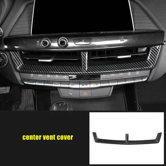 26x Carbon Fiber Interior Accessories Cover Trim for Cadillac CT4 (2020–2023)