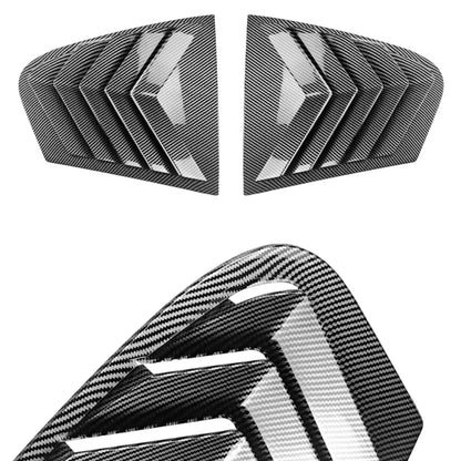 Carbon Look Side Window Quarter Louver Covers for BMW 5-Series G30 Sedan (2018–2023)