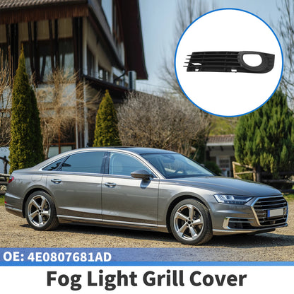 1pc Fog Light Grill for Audi A8 D3 (2005–2007) No. 4E0807681AD ABS