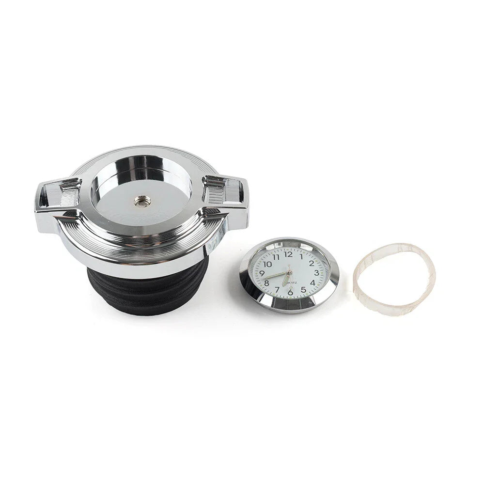 Chrome Fuel Gas Tank Oil Cap Cover for Harley Sportster 883, Softail, Dyna