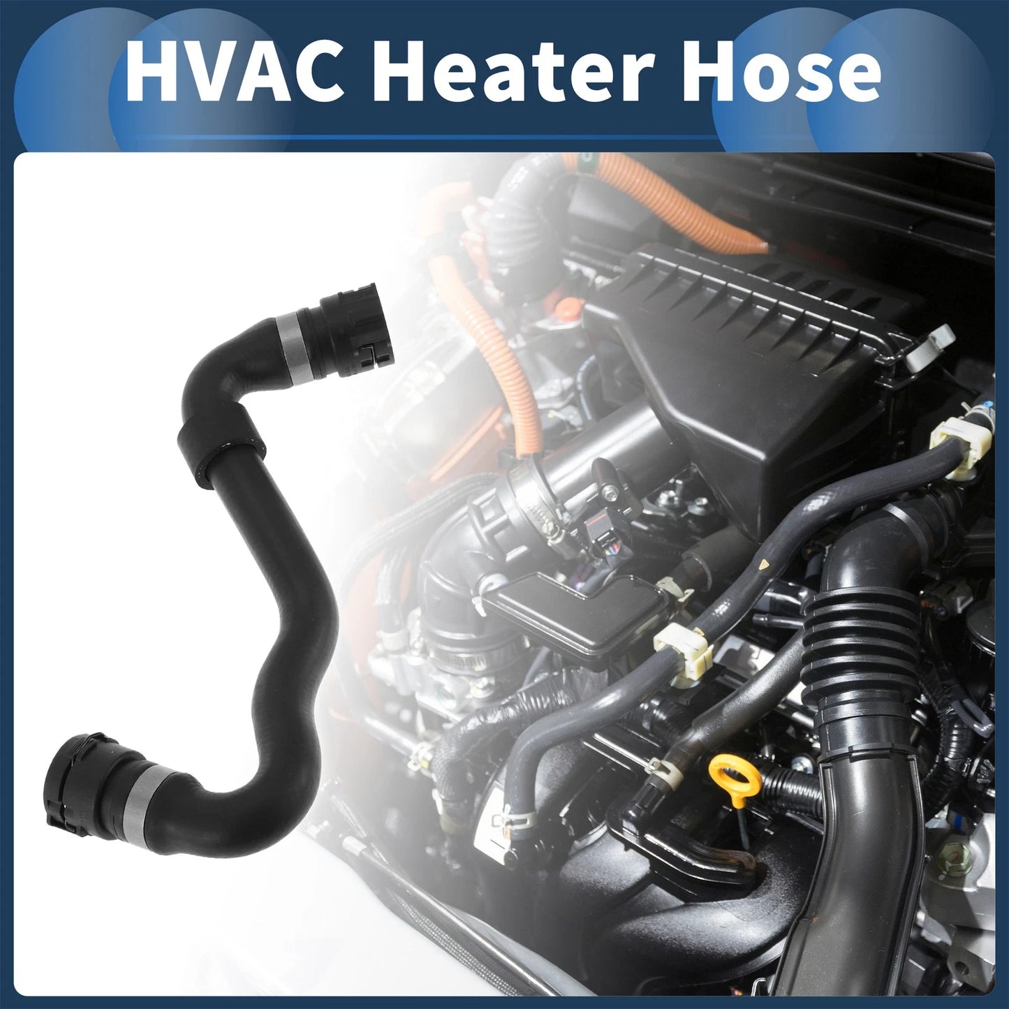 HVAC Heater Hose for BMW X5 3.0i (2001–2006) No. 11537510120 Rubber Black