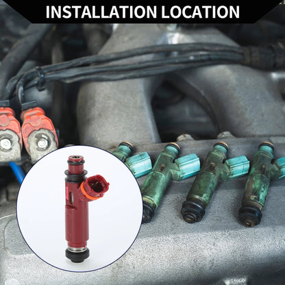 Fuel Injector MD357267 for Mitsubishi Montero Limited XLS (2001–2002) 3.5L Red