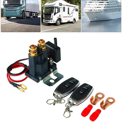 4 AWG Battery Cables with Wireless Disconnect Switch for Vehicle Security