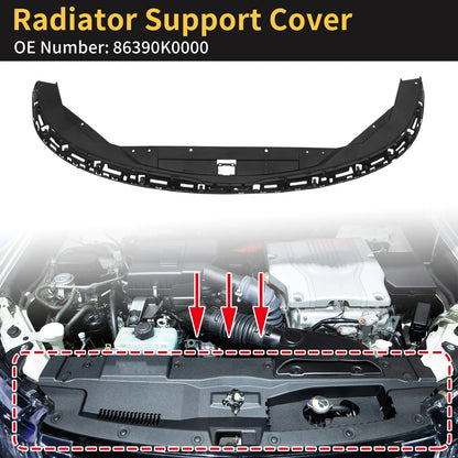 Radiator Support Cover for Kia Soul (2024–2026) No. 86390K0000, ABS Black