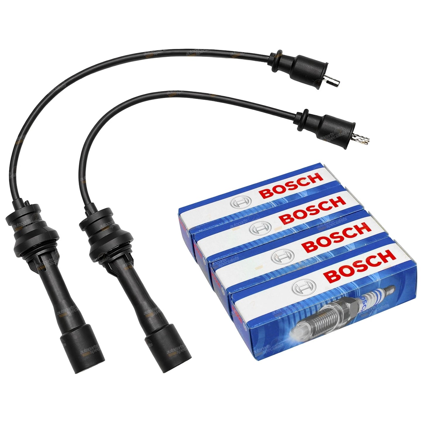 Set of 4 Ignition Spark Plugs for Mazda 323 (1998–2002)