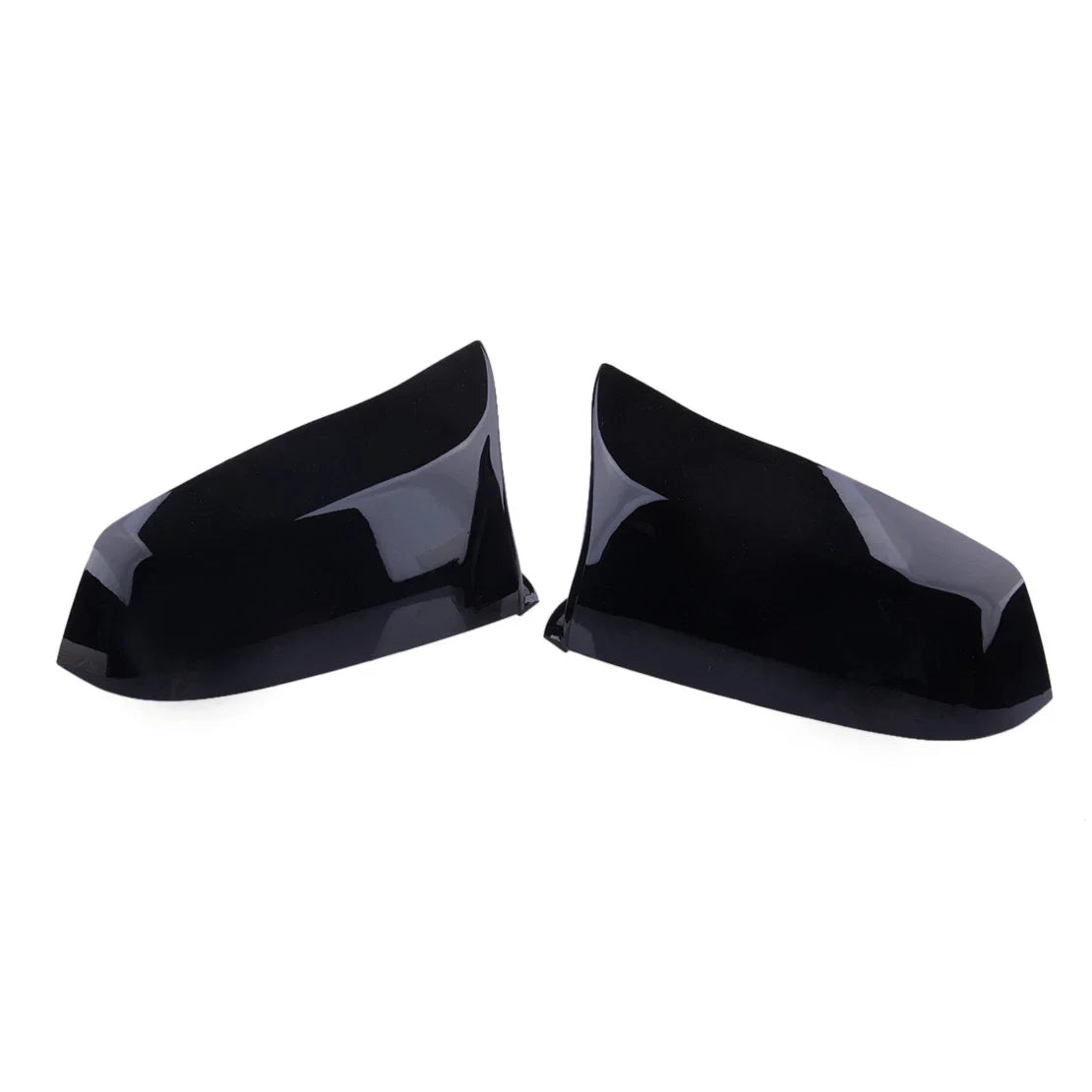 2 x Gloss Black Rear View Mirror Cover Caps for BMW 5 6 7 E60 E61 E63