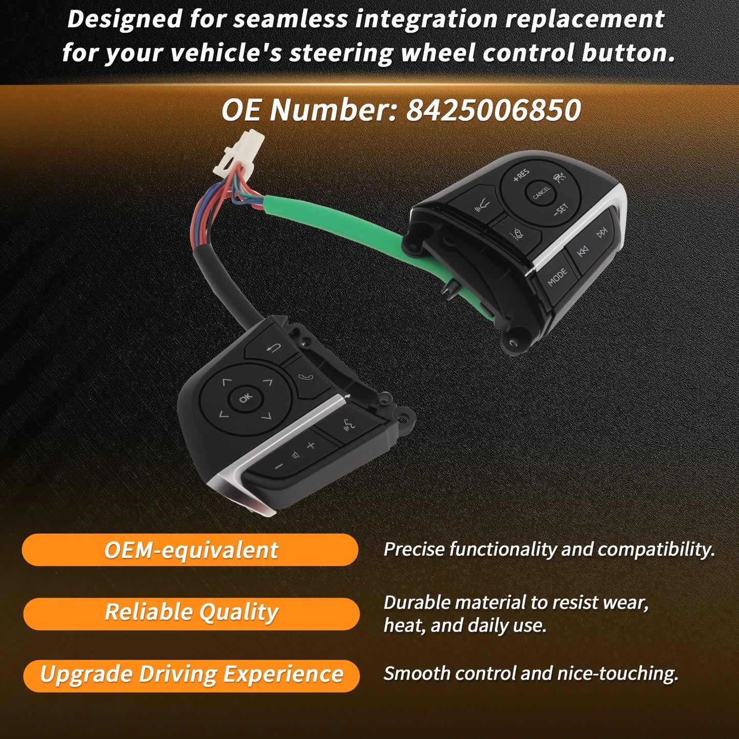 Steering Wheel Button Set for Toyota Corolla (2019–2023) No. 8425006850