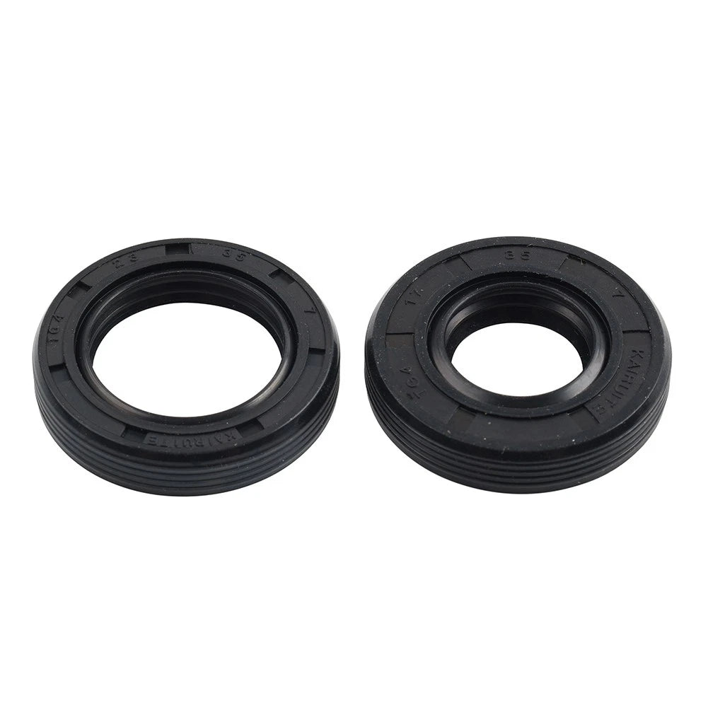 2X Crankshaft Oil Seals for Yamaha PW50 PY50 (1970–2023) Black Rubber