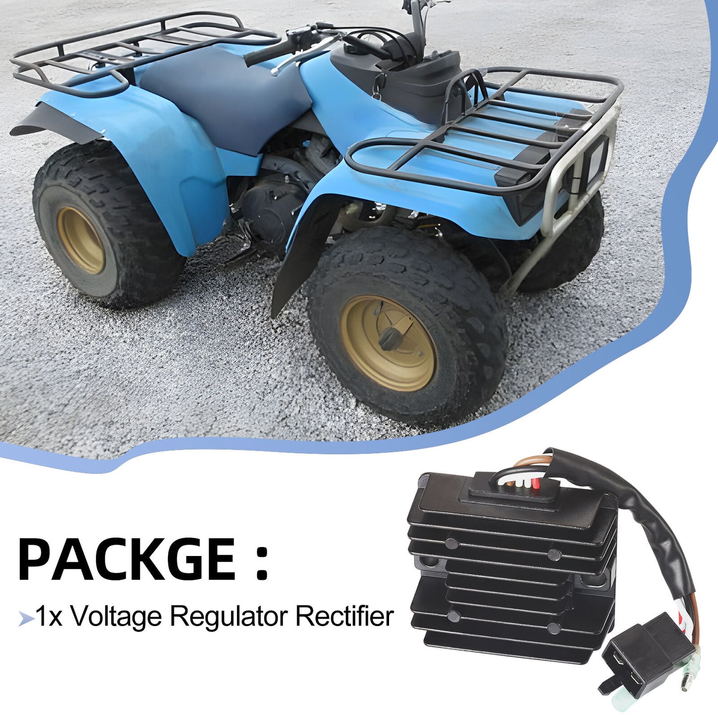 Regulator Rectifier for Yamaha Kodiak 400, Timberwolf 250, Big Bear 350 (1993–2000)