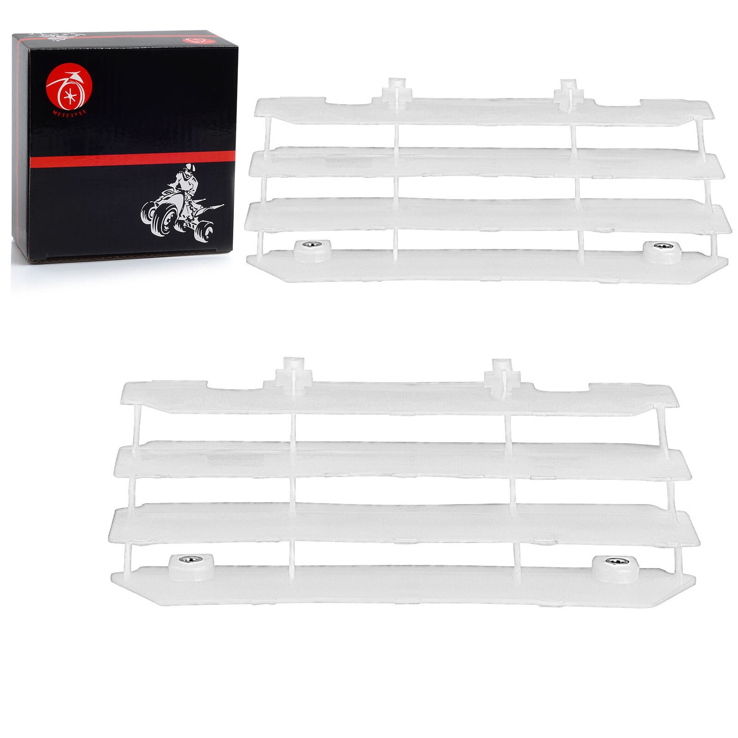 2 Radiator Louver Guards for Kawasaki KX125 KX250 (1997–2004)