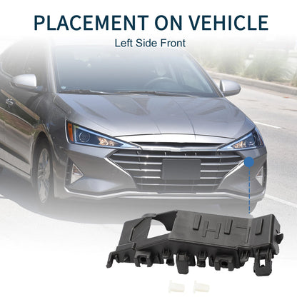 1pc Left Front Bumper Retainer Bracket No. 86513D3000 for Hyundai Tucson (2016–2021)