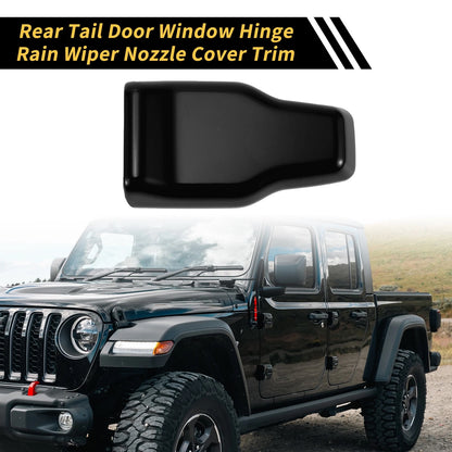 Set of 1 Rear Tail Door Window Hinge Wiper Nozzle Cover Trim for Jeep