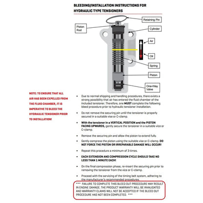 Hydraulic Automatic Tensioner for 5VZ-FE V6 VZJ95 VZN167 VZN172 VZN185 Timing