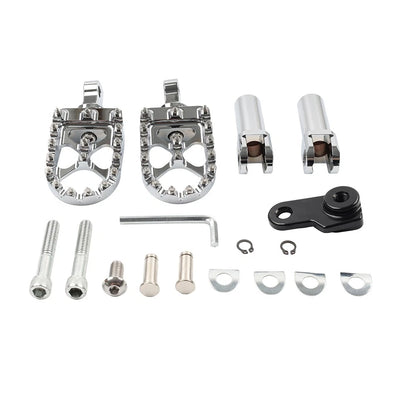 Chrome 6" Handlebar Riser 1" Top Clamp for Harley Road Glide (2008–2023)