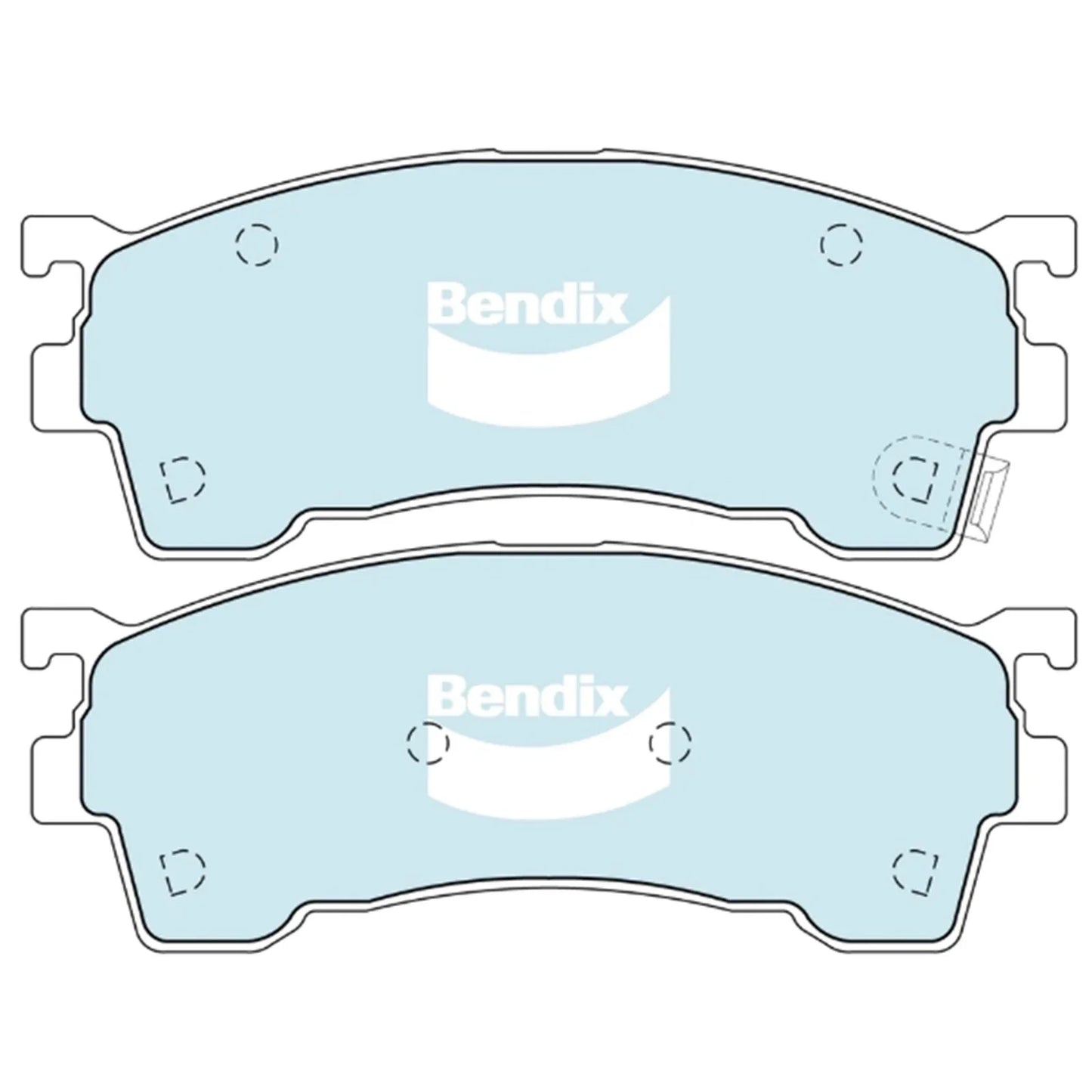 GCT Front Disc Brake Pad Set for Kia Spectra (2001 - 2004)