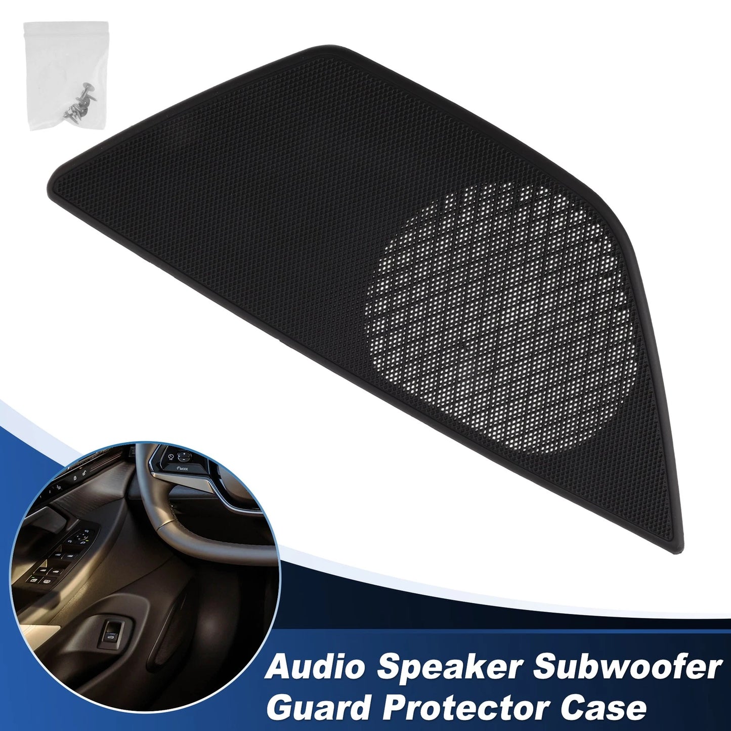 Speaker Grills Cover for BMW 5 Series (2010–2017) Right Door Plastic Black