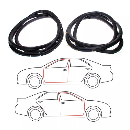 Front Door Weatherstrip x2 for Honda Accord Sedan DX 1994-1997