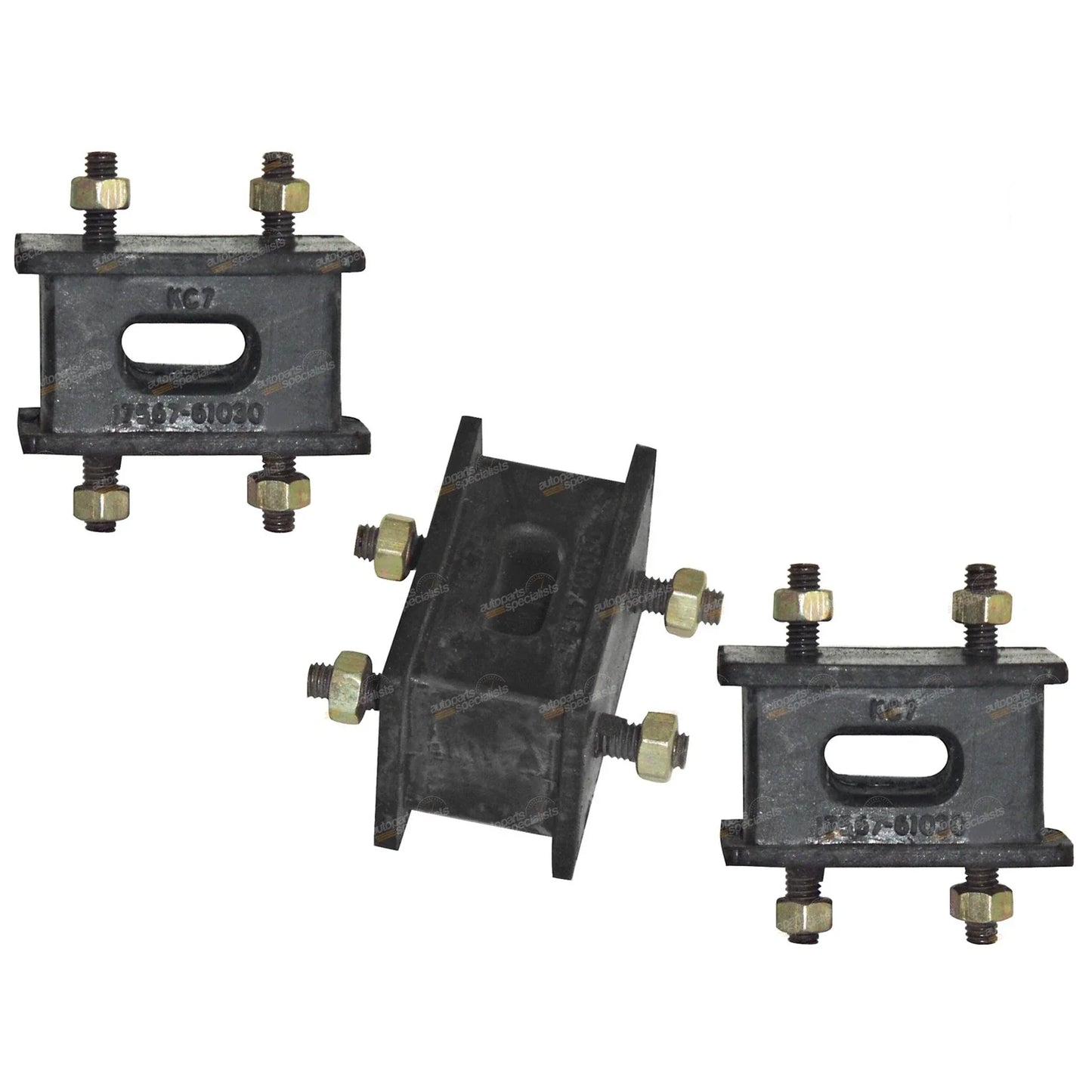 3 x Rubber Exhaust Mounts for Toyota Landcruiser