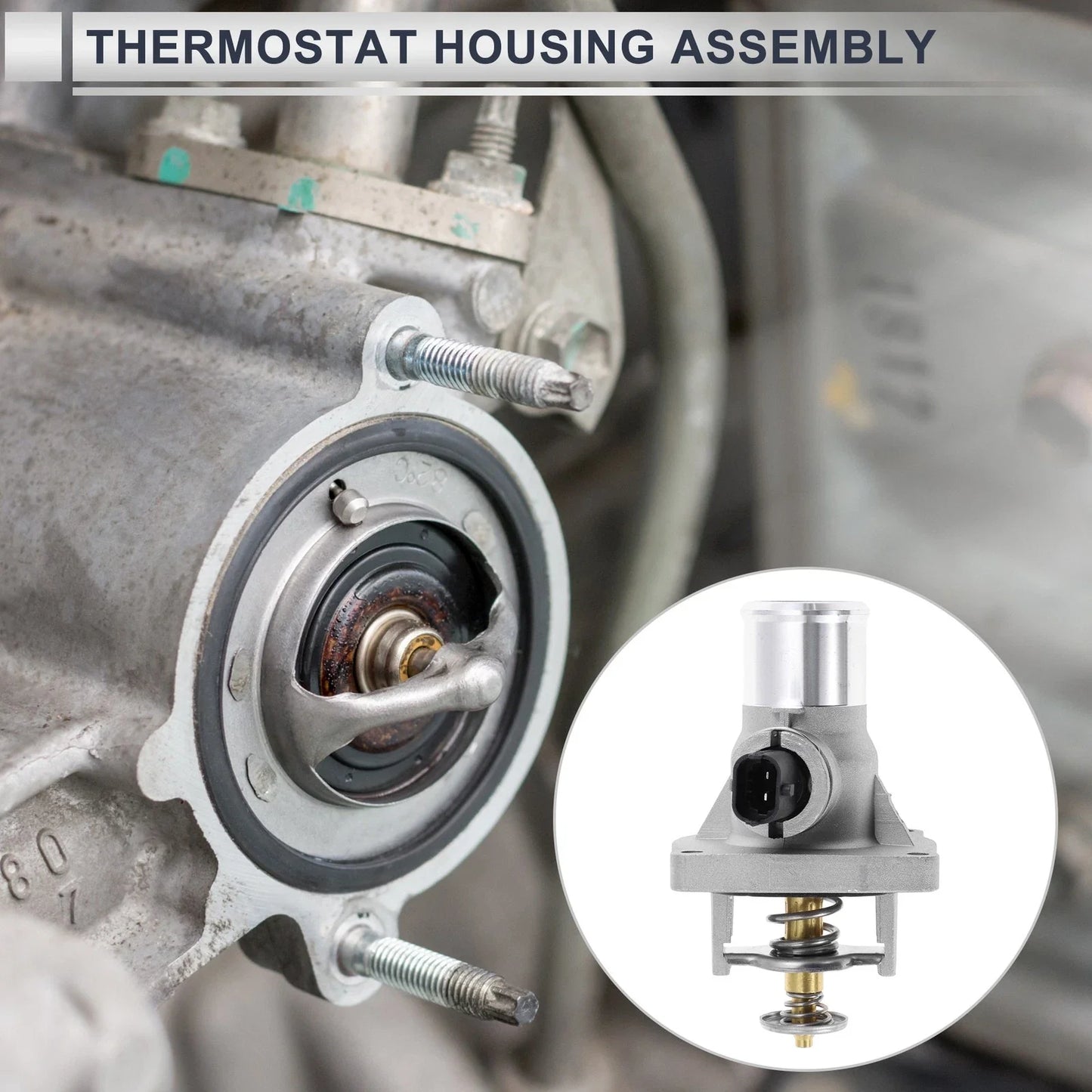 Engine Coolant Thermostat Housing for Chevy Aveo, Aveo5 (2009-2011)