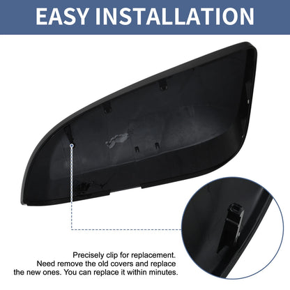 Right Side Mirror Cover Cap Replacement Gloss Black for Toyota 4Runner (2010–2023)