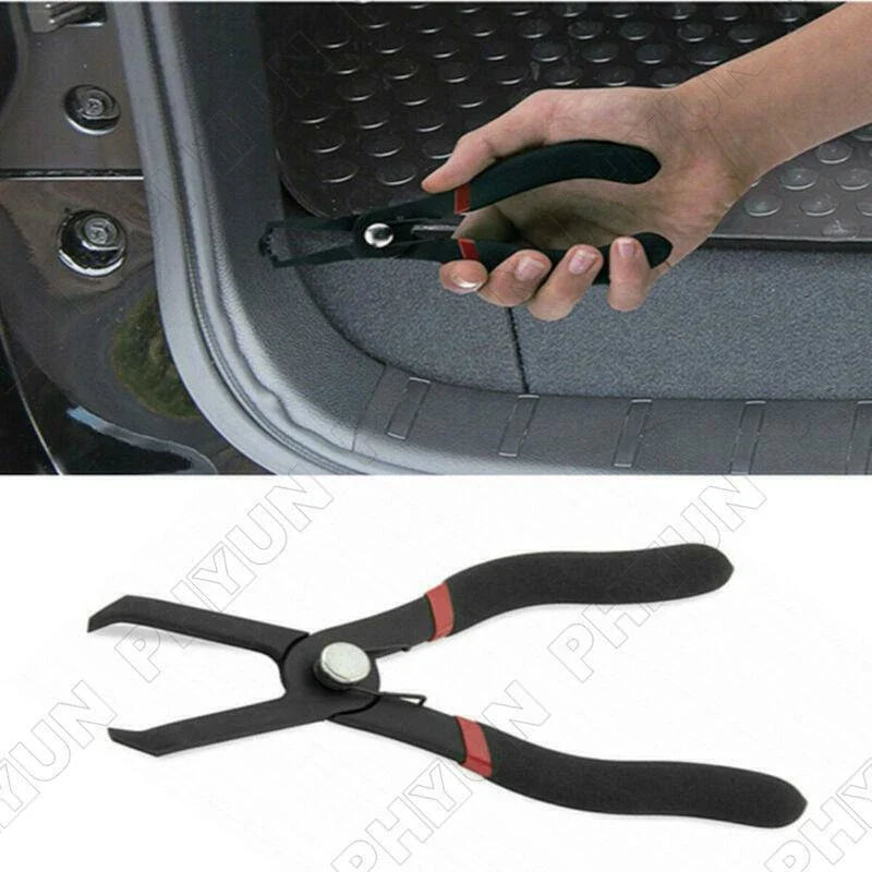 30º Offset Push Retainer Pin Pliers for Plastic Rivet Center Panel Clip