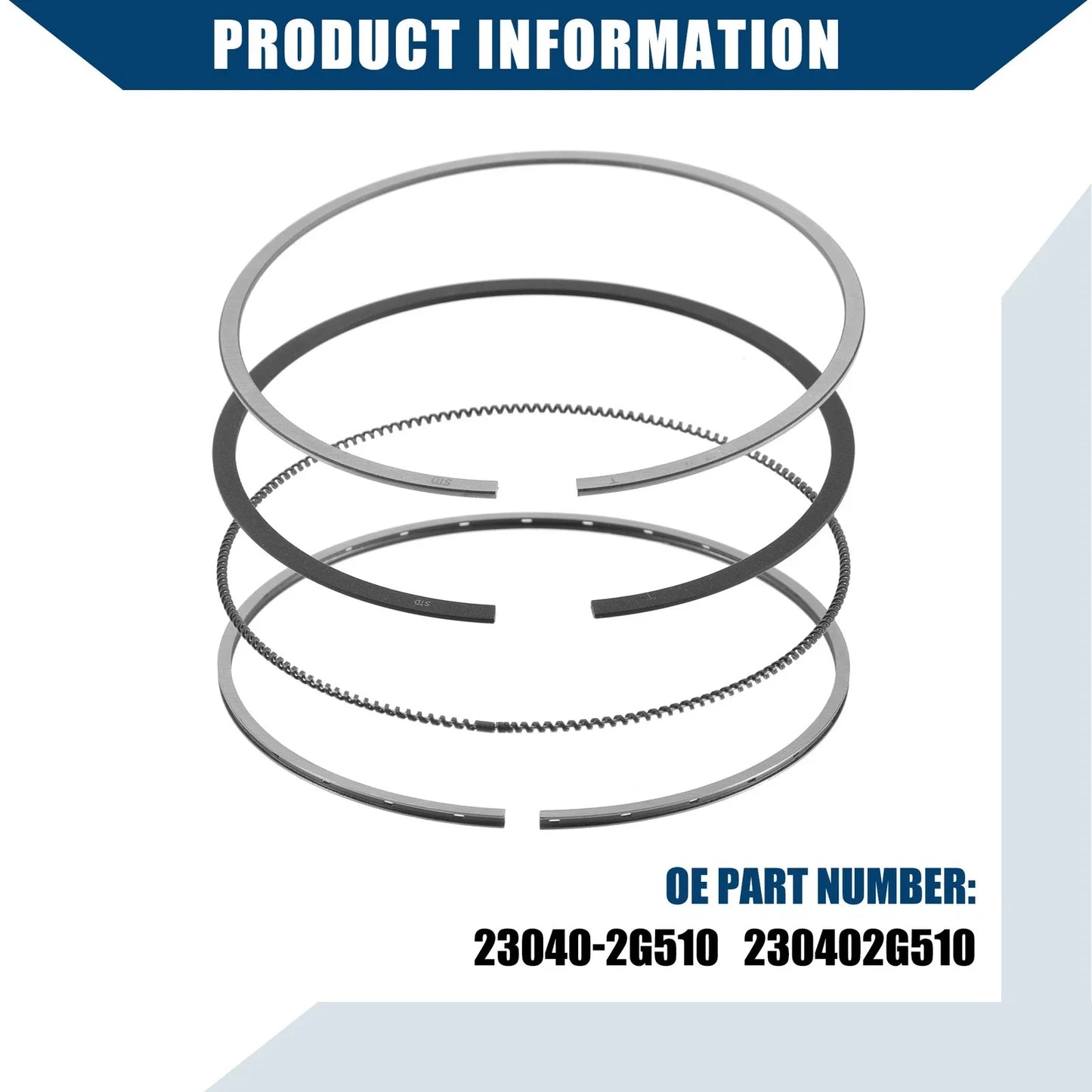 Piston Ring Set for Hyundai Tucson 2.4L L4 (2014-2015) Durable