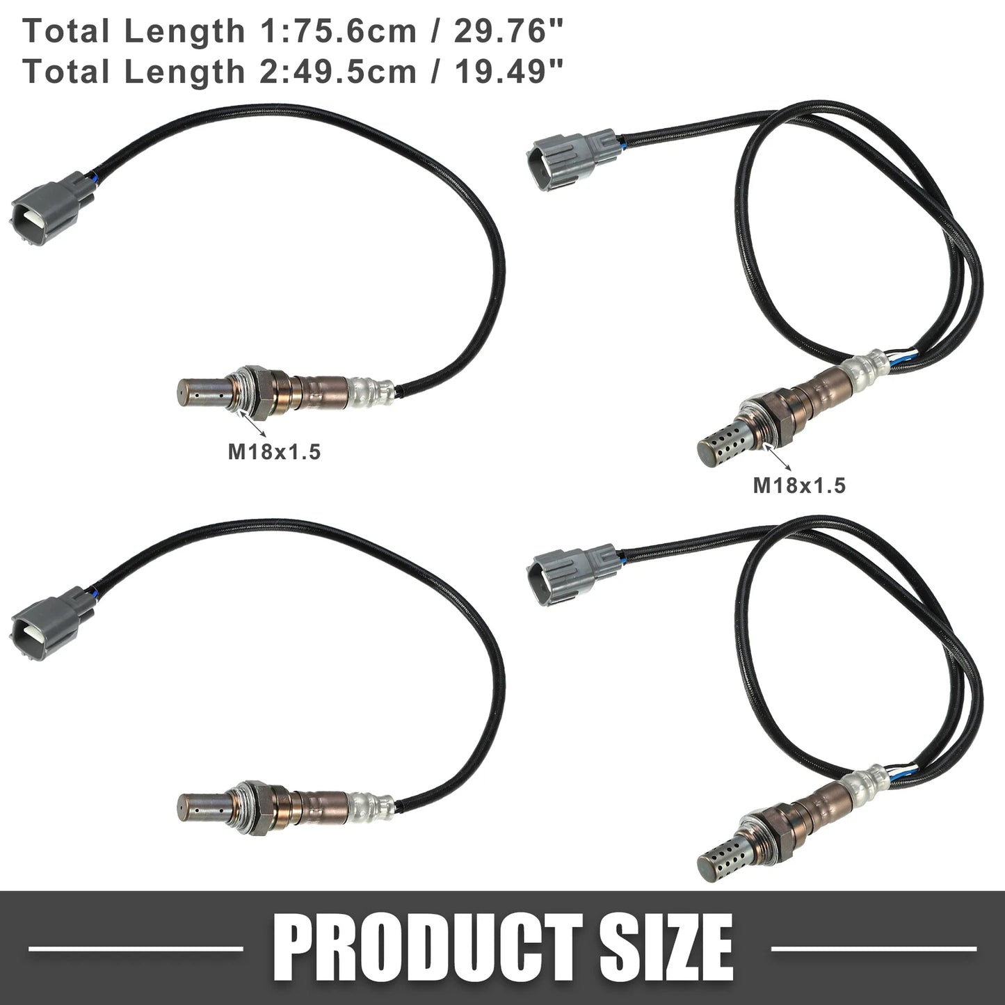 Set of 4 O2 Oxygen Sensors for Toyota RAV4 (2001–2003) L4 2.0L
