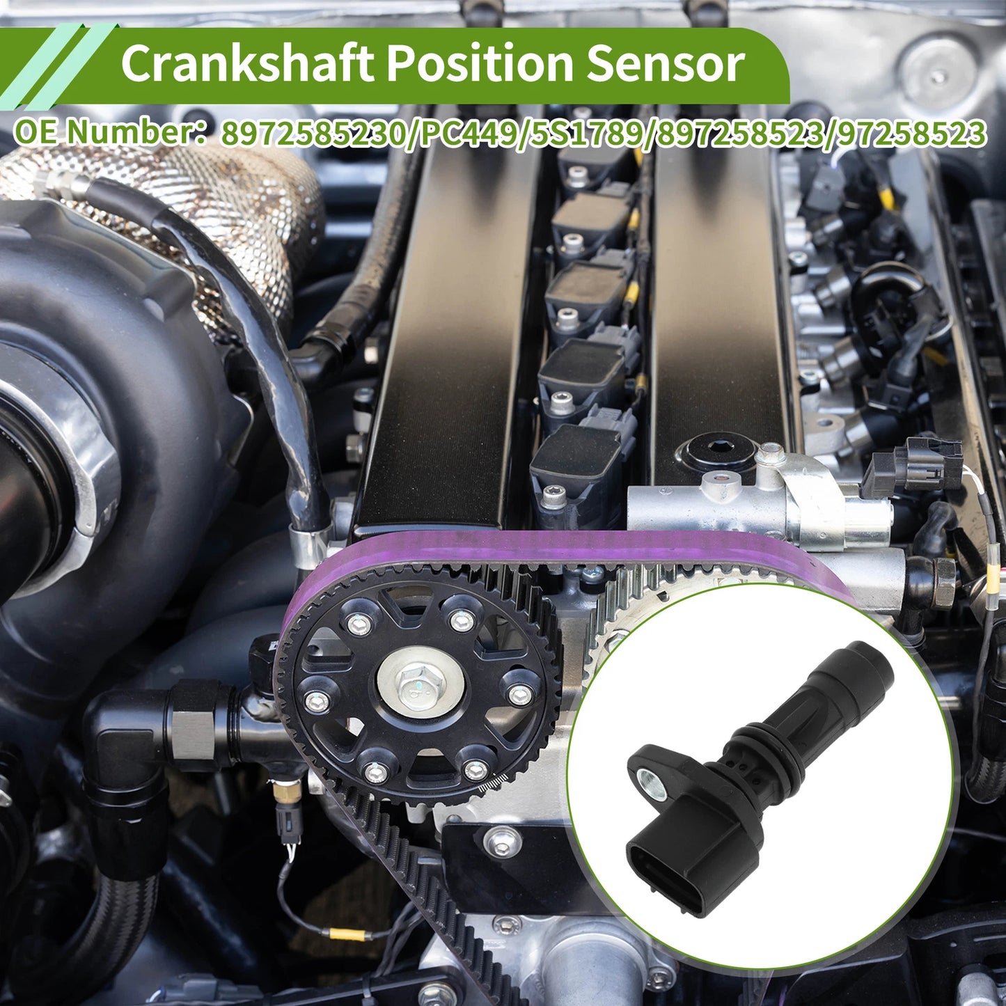 Crankshaft Position Sensor for Isuzu Axiom 3.5L (2002–2004) No. 8972585230
