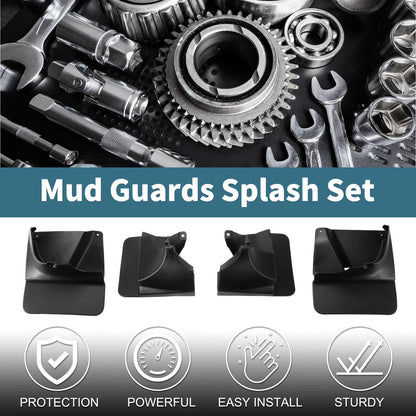 Set of 4 Mud Flaps Splash Guards for Toyota Land Cruiser Prado FJ120 (2003–2009)