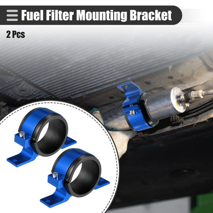 2X Fuel Filter Mounting Bracket Clamp 60mm ID for Universal Fit