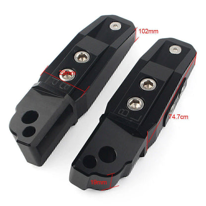 CNC Aluminum Rear Passenger Footrests Pegs for BMW S1000RR (2009-2023)