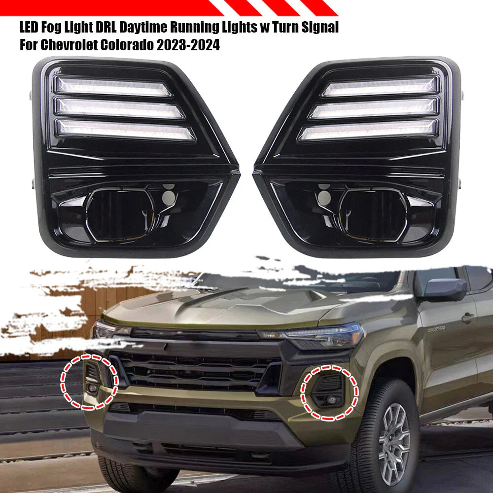 LED Fog Lamp with Turn Signal Daytime Light for Chevrolet Colorado (2023–2024)