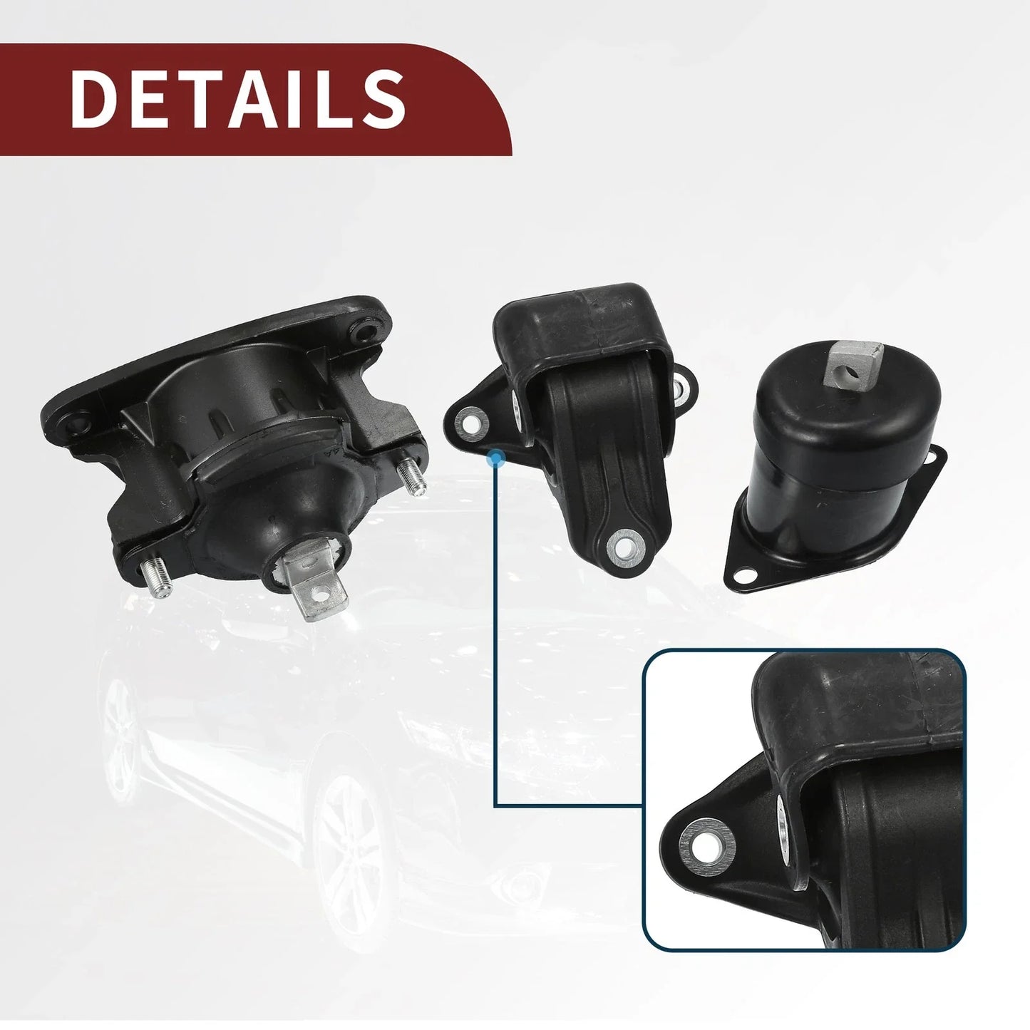 Engine Motor Trans Mount Set for Honda Accord 2.4L & Acura TSX (2008-2012)