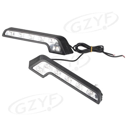 6-LED Daytime Running Lights Universal Euro Style 7-Tube Pair