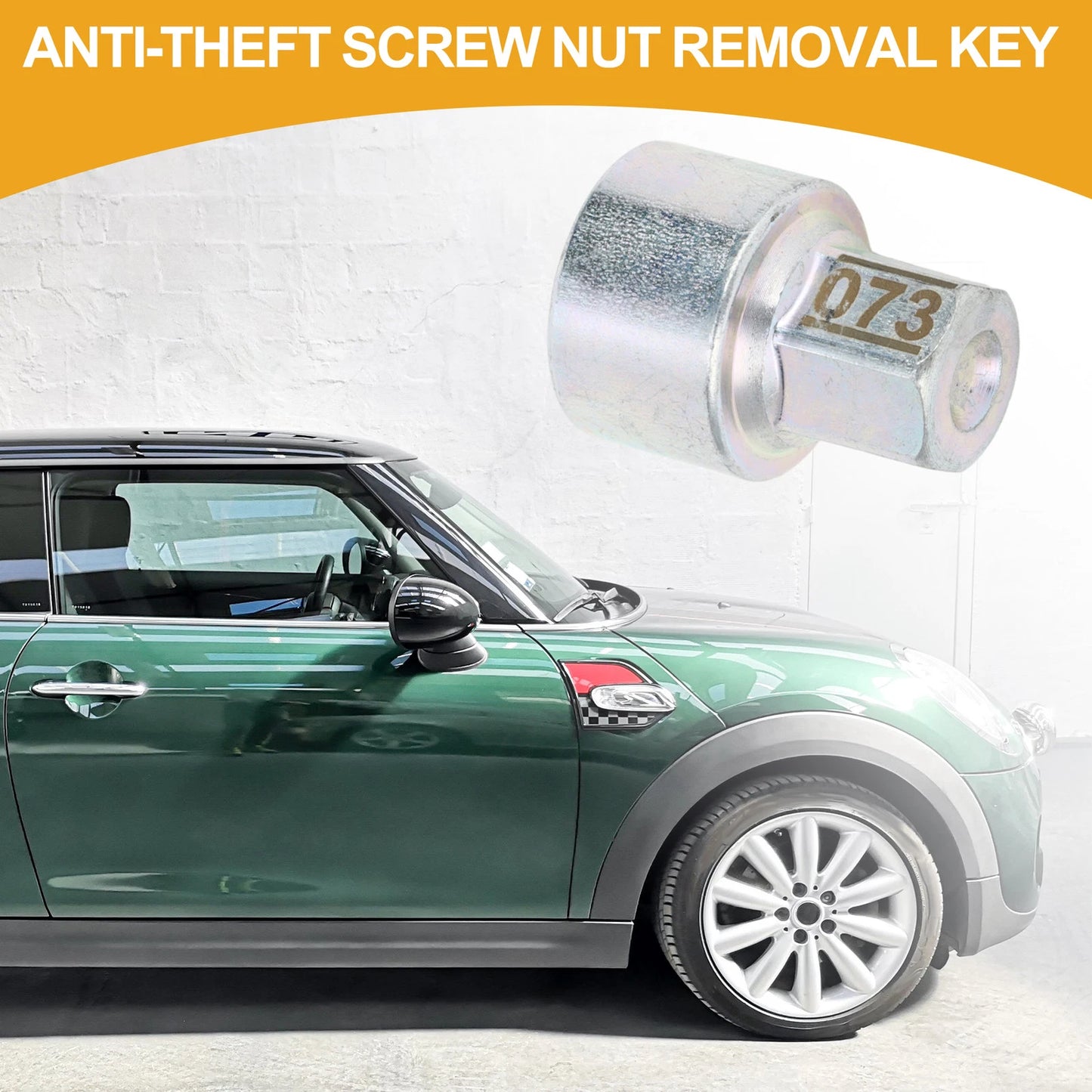 073 Wheel Lock Lugnut Antitheft Key Socket for BMW Mini Cooper (2002–2023)