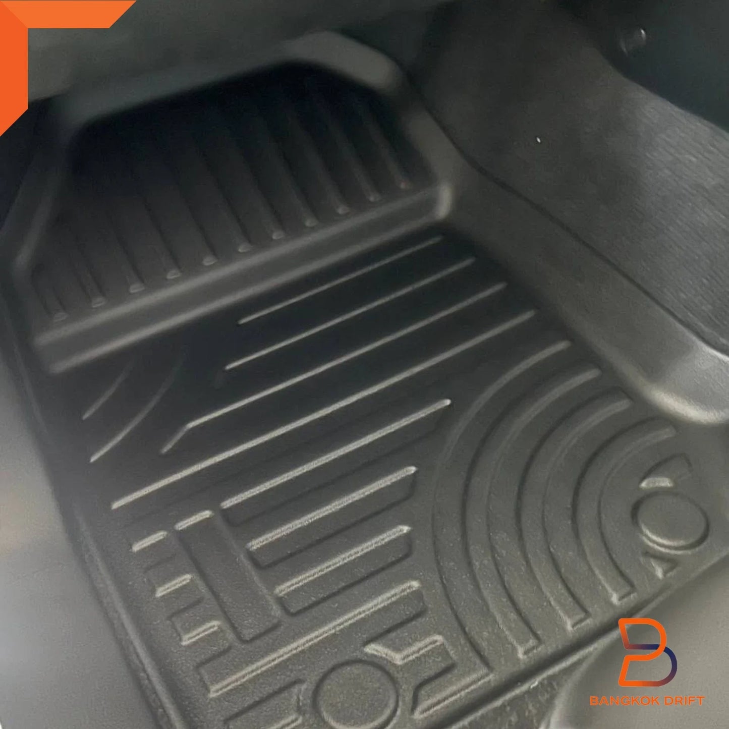 Premium 3D TPE All Weather Floor Mats for Ford Ranger 2022-2025 4-Door